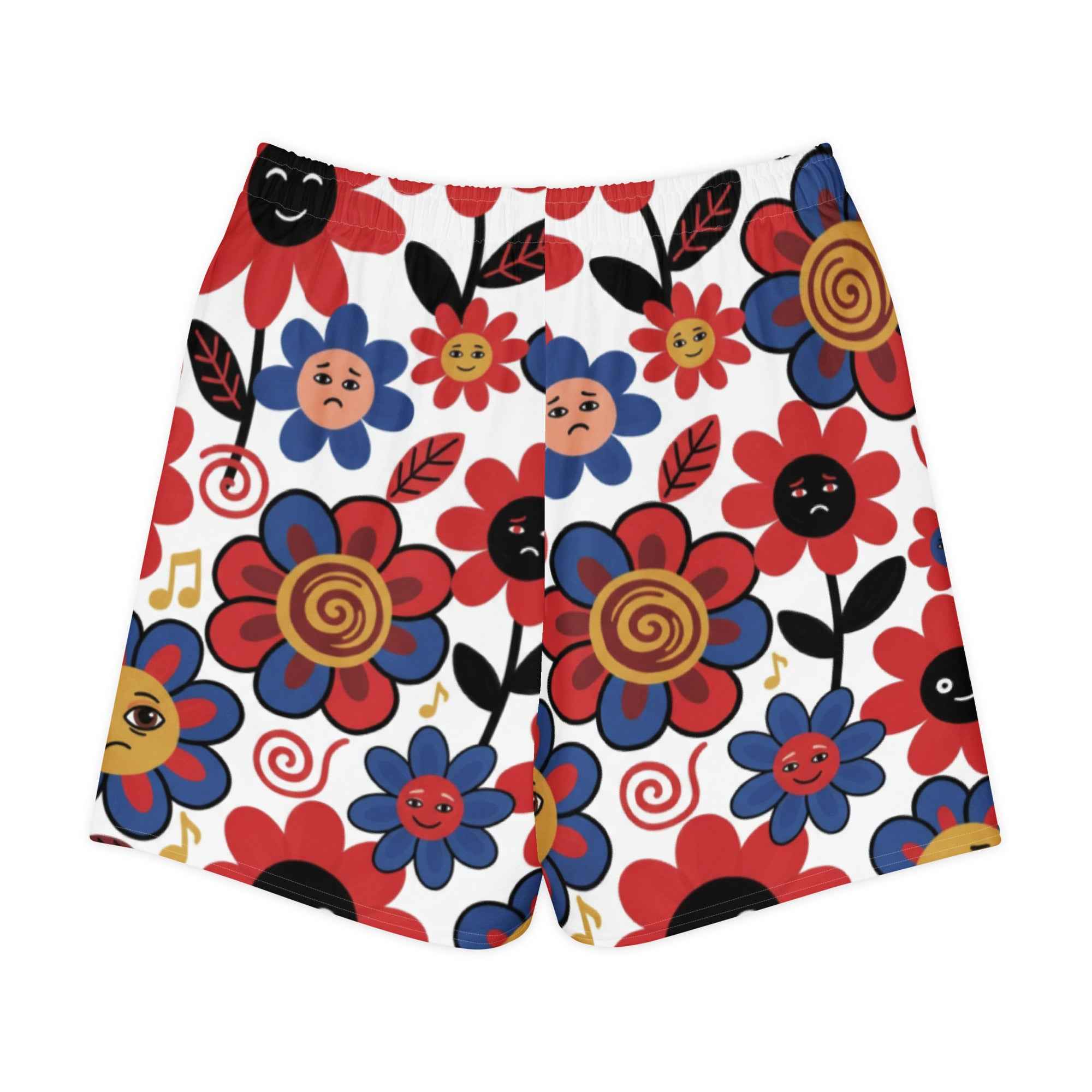 Flower Face -  Cotton Long Shorts