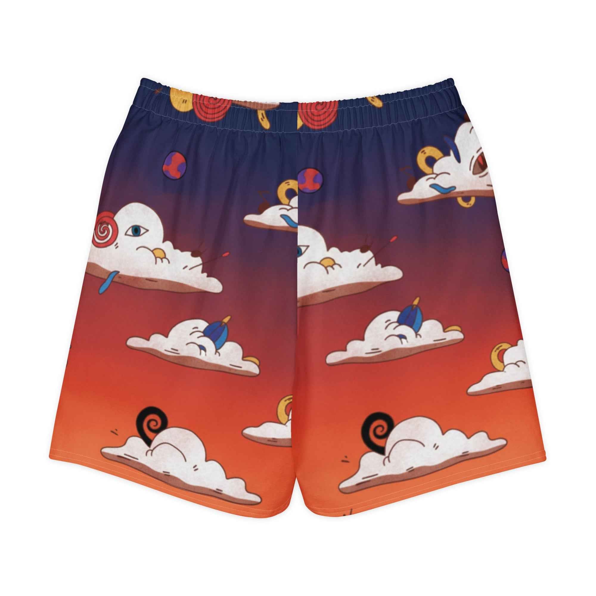 Cloudy Sky - Cotton Long Shorts