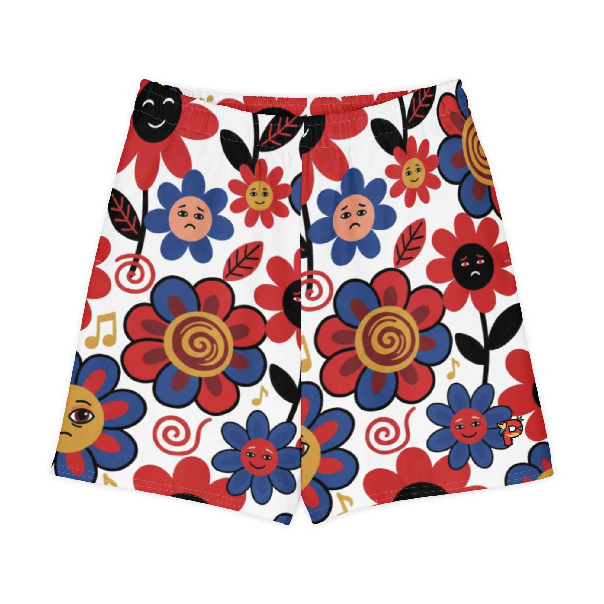Flower Face -  Cotton Long Shorts