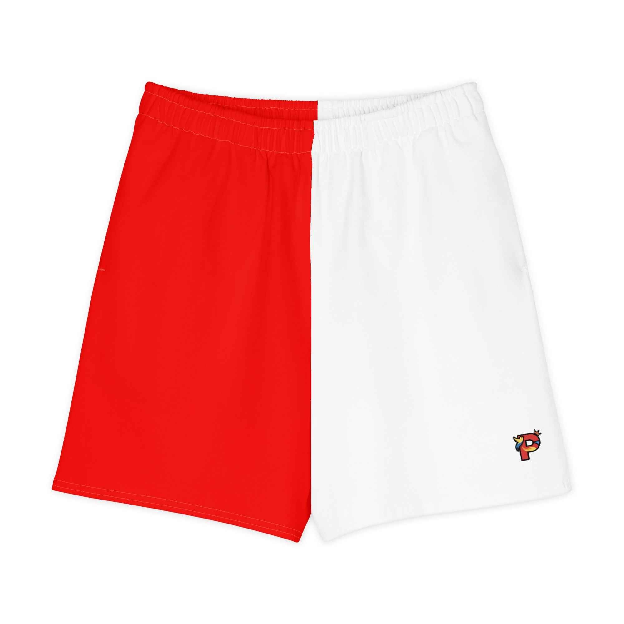 2-Face Red - Cotten Long Shorts