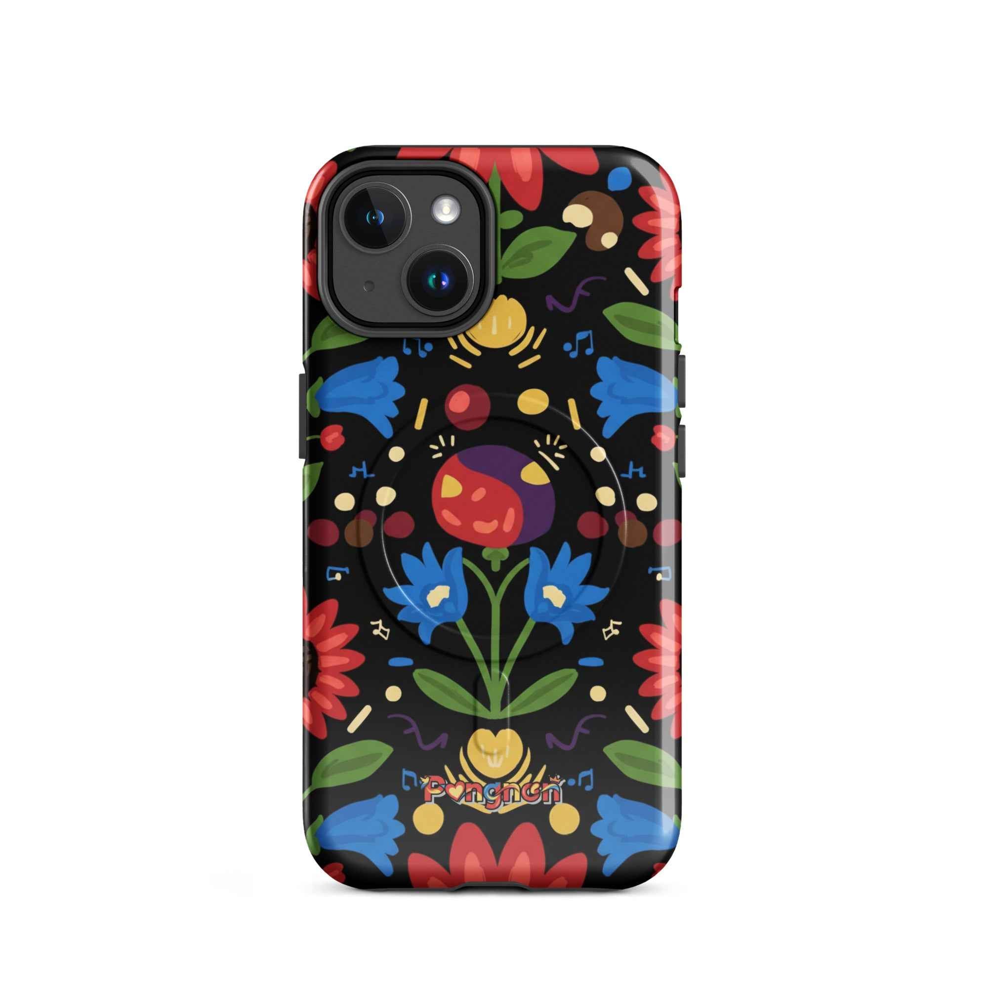 Dark Floral - MagSafe® tough case for iPhone®