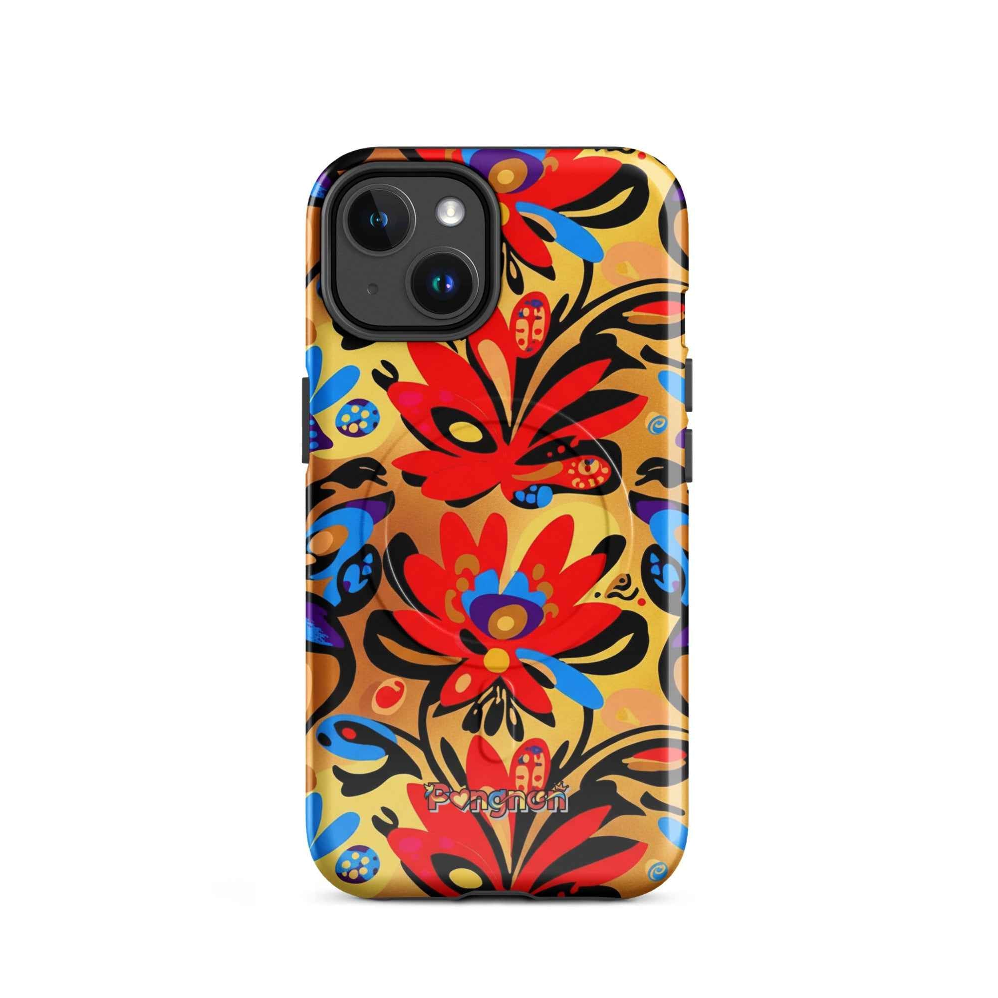 Bright Floral - MagSafe® tough case for iPhone®