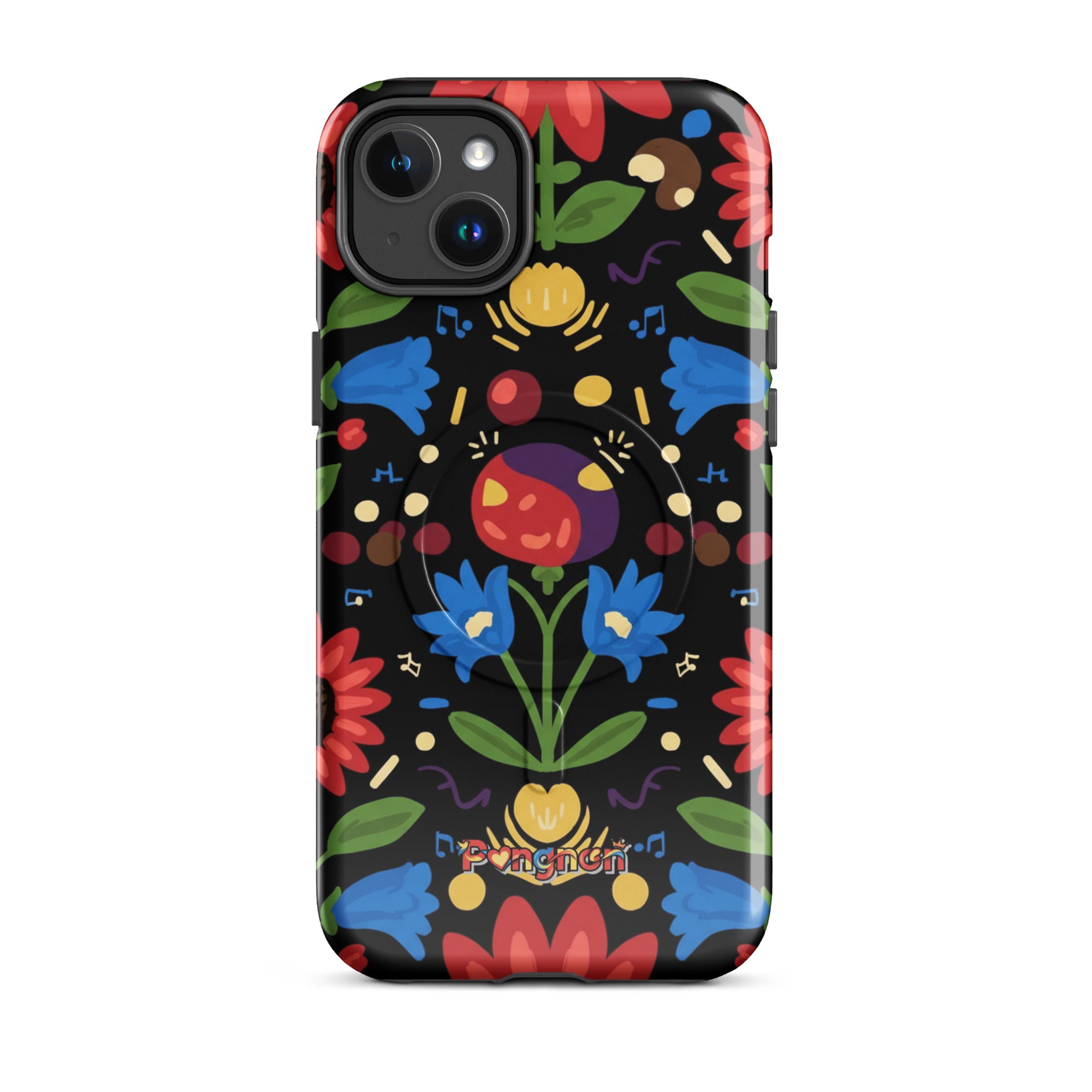 Dark Floral - MagSafe® tough case for iPhone®