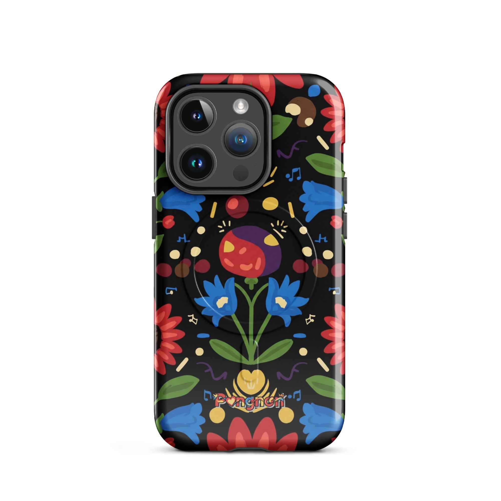 Dark Floral - MagSafe® tough case for iPhone®