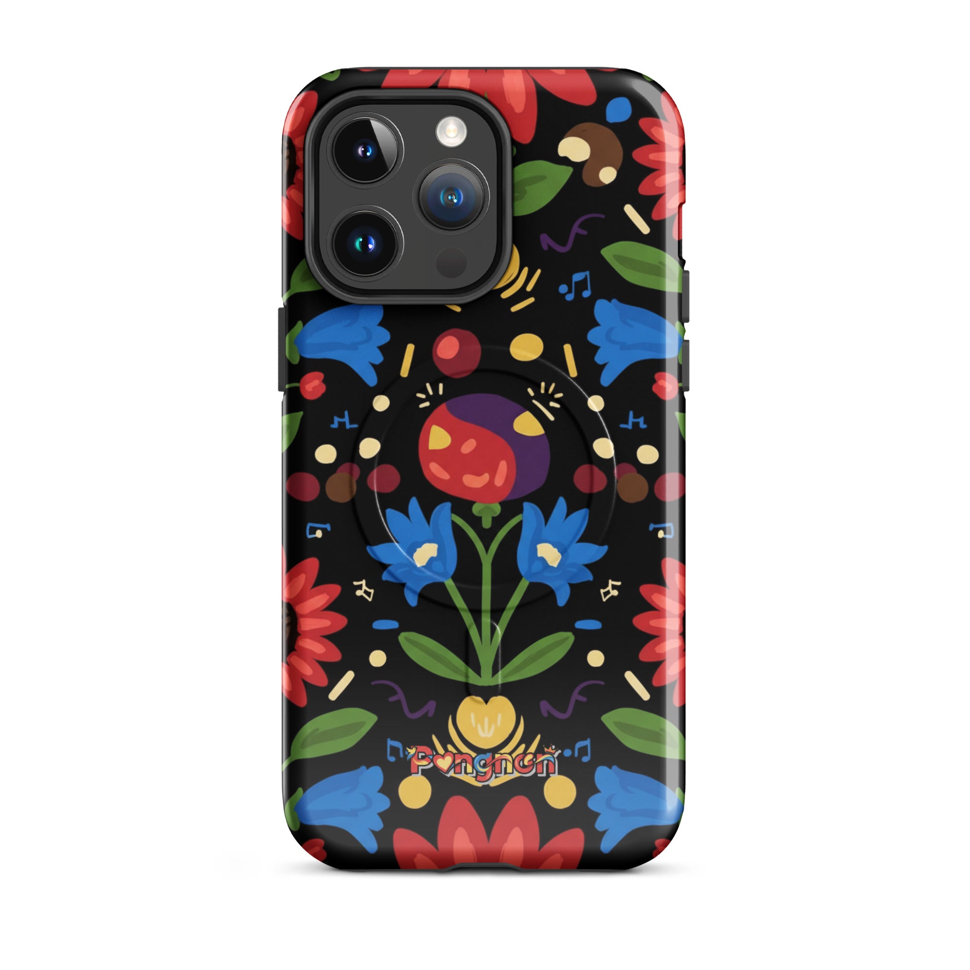 Dark Floral - MagSafe® tough case for iPhone®