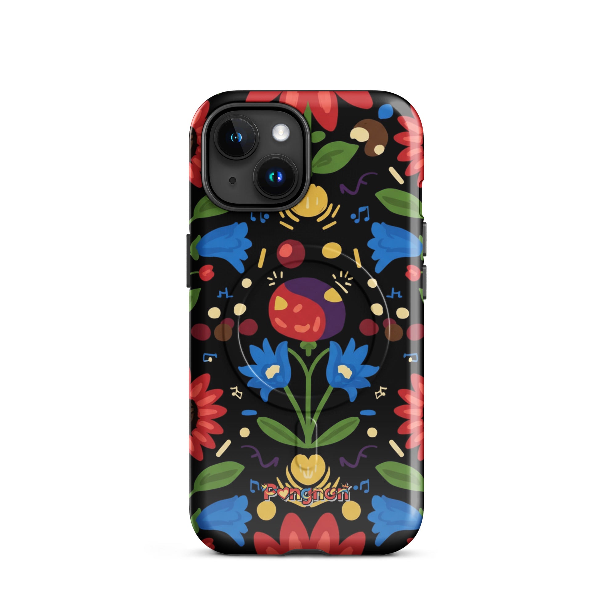 Dark Floral - MagSafe® tough case for iPhone®