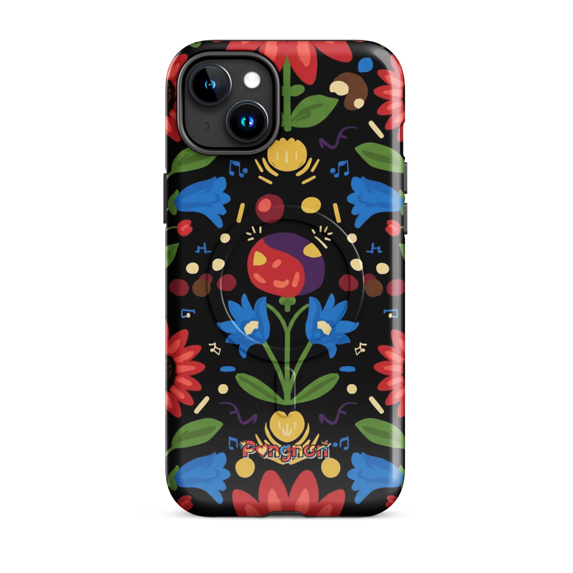 Dark Floral - MagSafe® tough case for iPhone®
