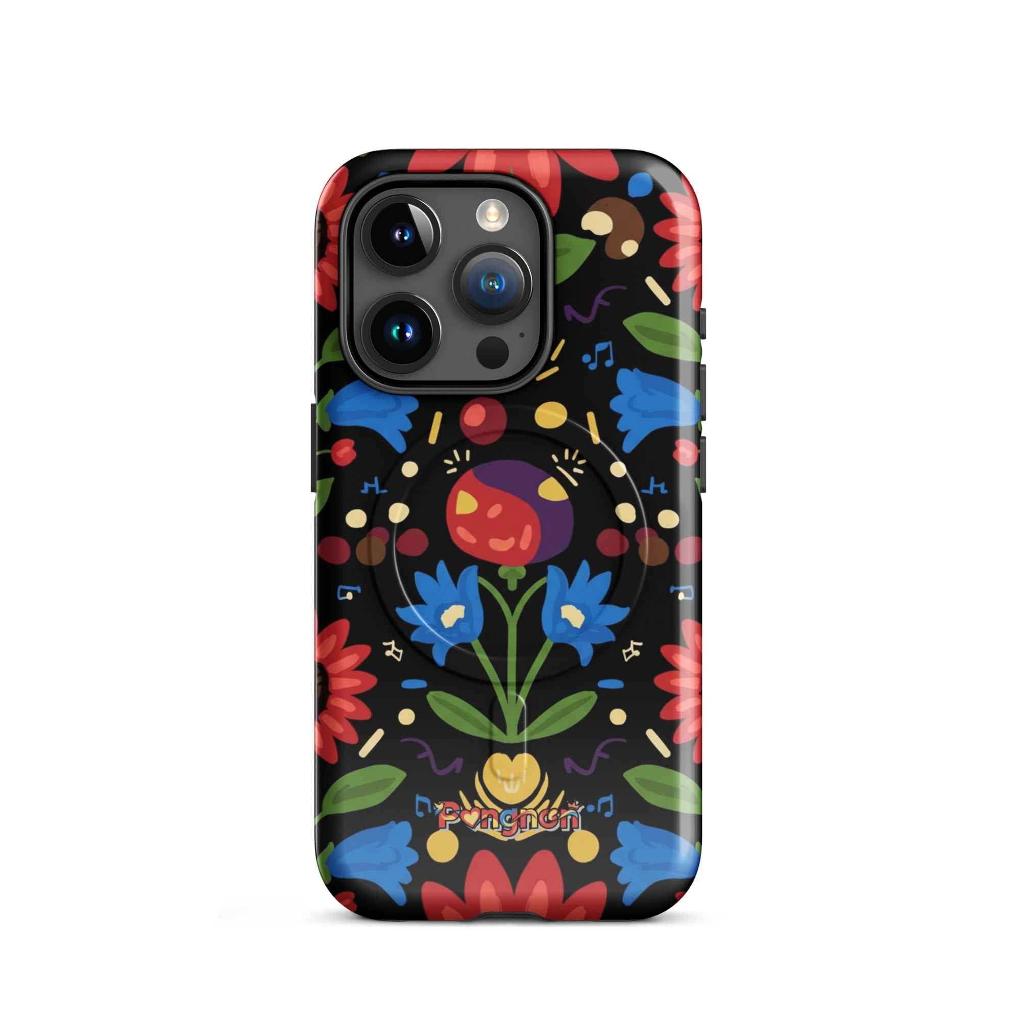 Dark Floral - MagSafe® tough case for iPhone®