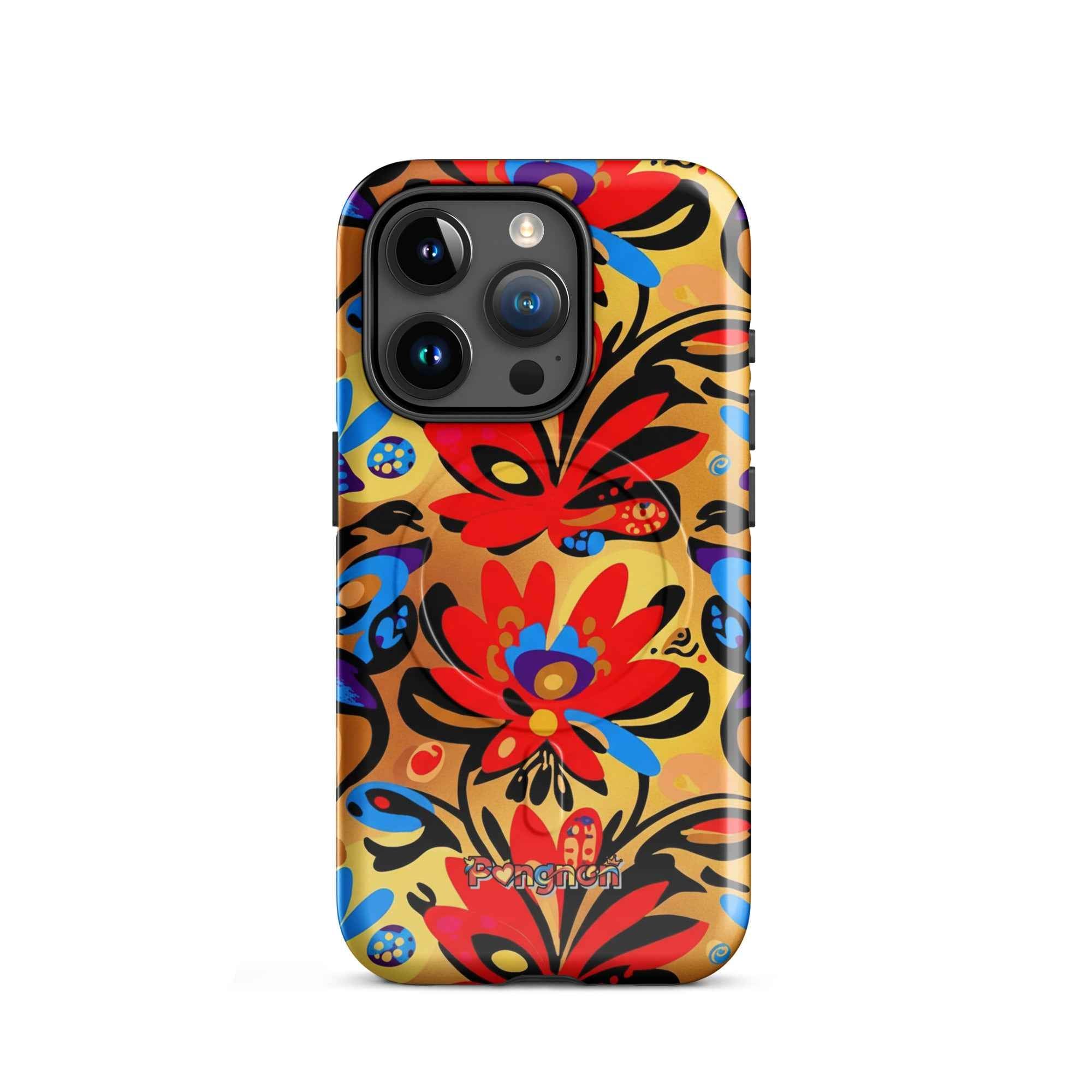 Bright Floral - MagSafe® tough case for iPhone®
