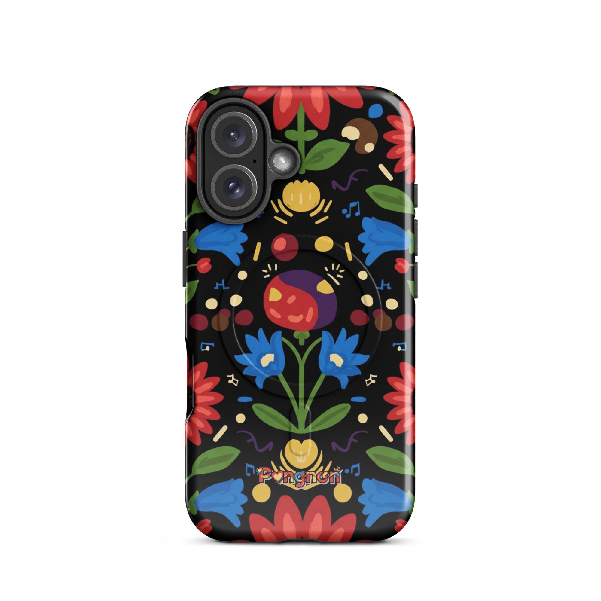 Dark Floral - MagSafe® tough case for iPhone®
