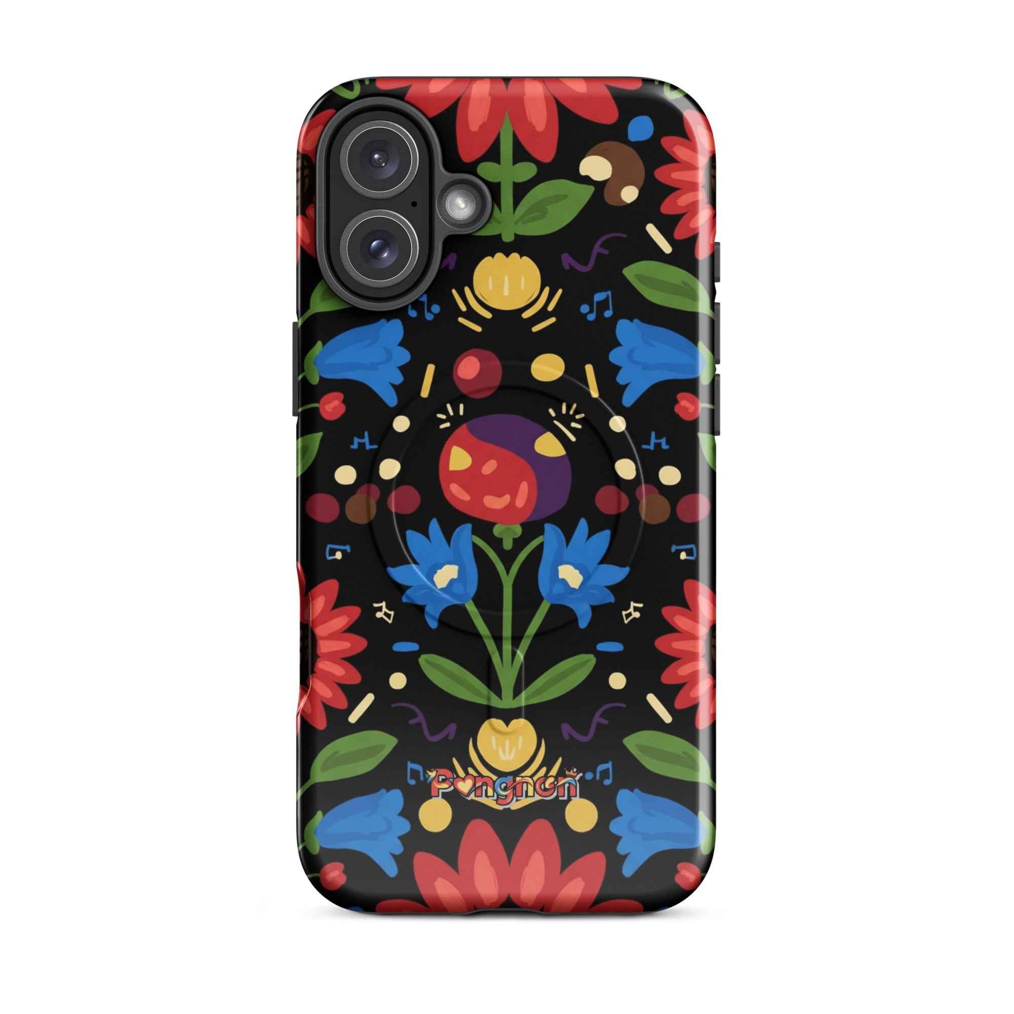 Dark Floral - MagSafe® tough case for iPhone®