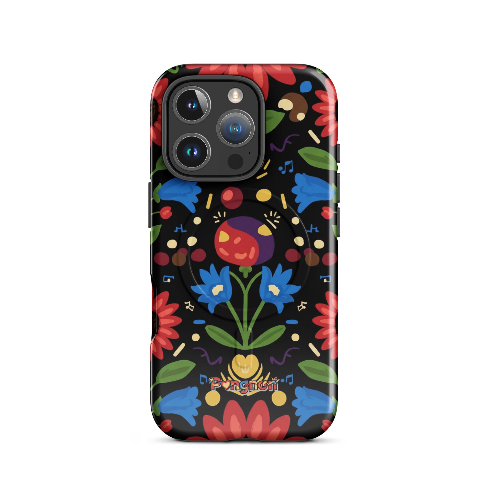 Dark Floral - MagSafe® tough case for iPhone®
