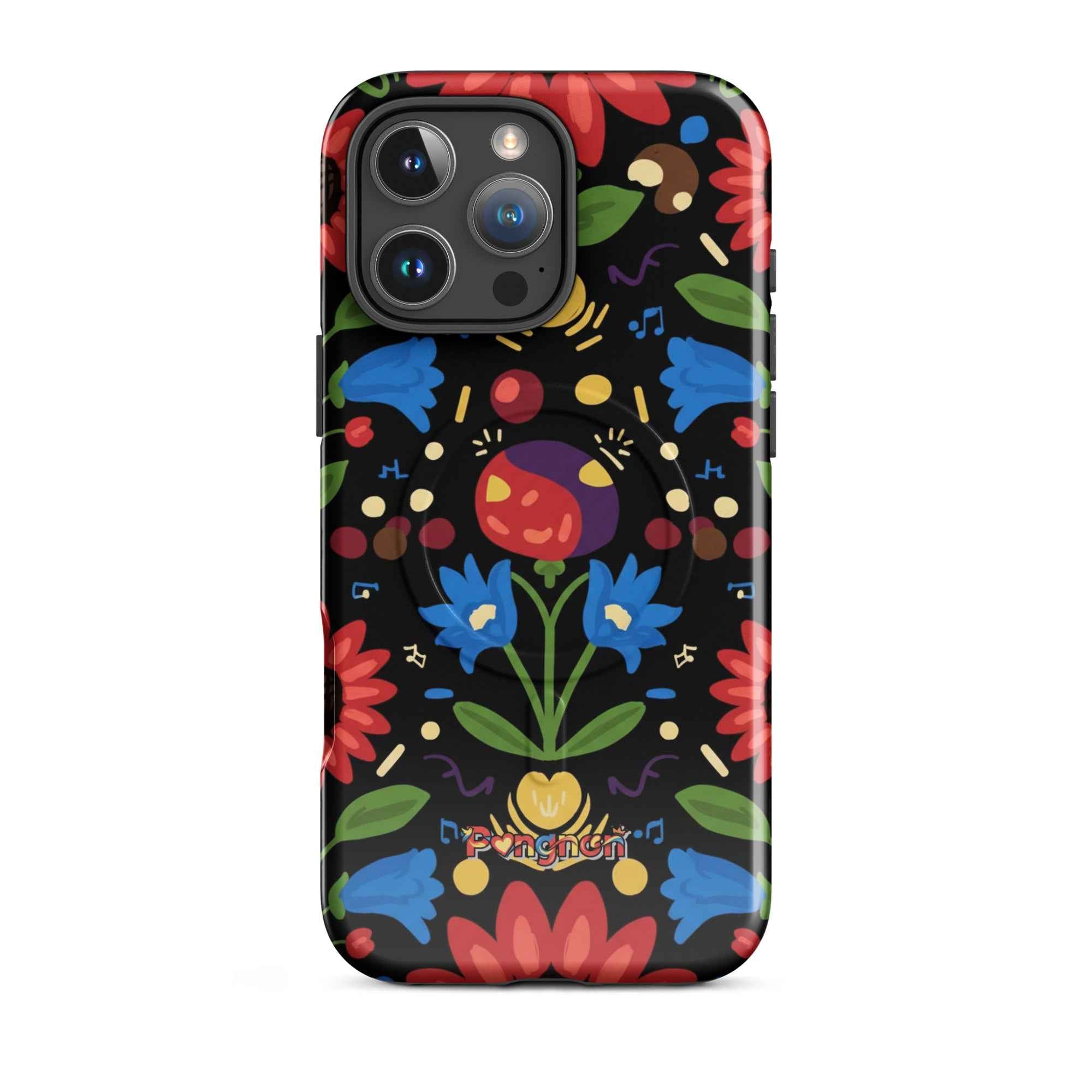 Dark Floral - MagSafe® tough case for iPhone®