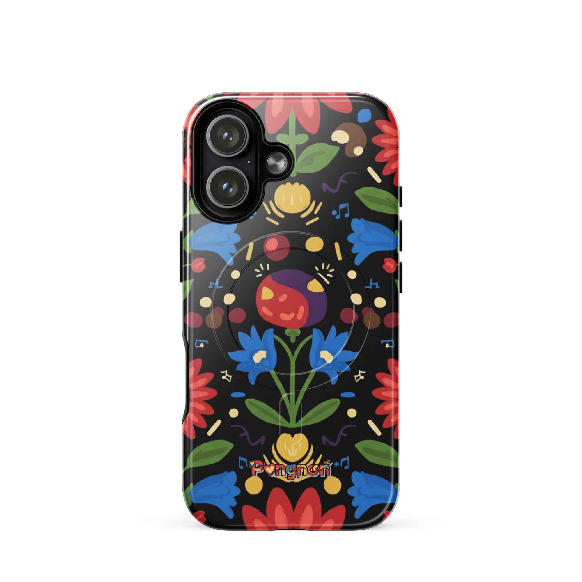 Dark Floral - MagSafe® tough case for iPhone®