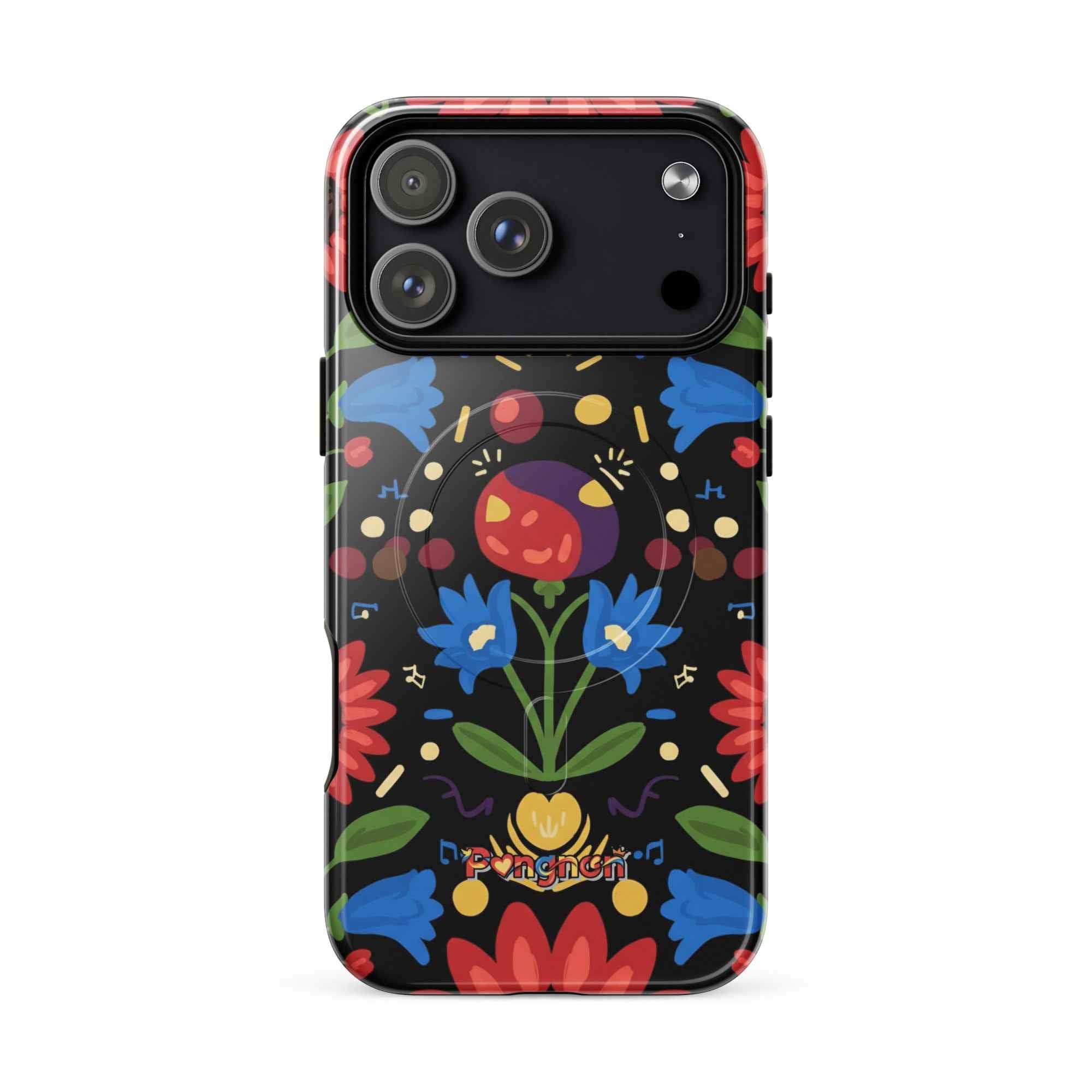 Dark Floral - MagSafe® tough case for iPhone®